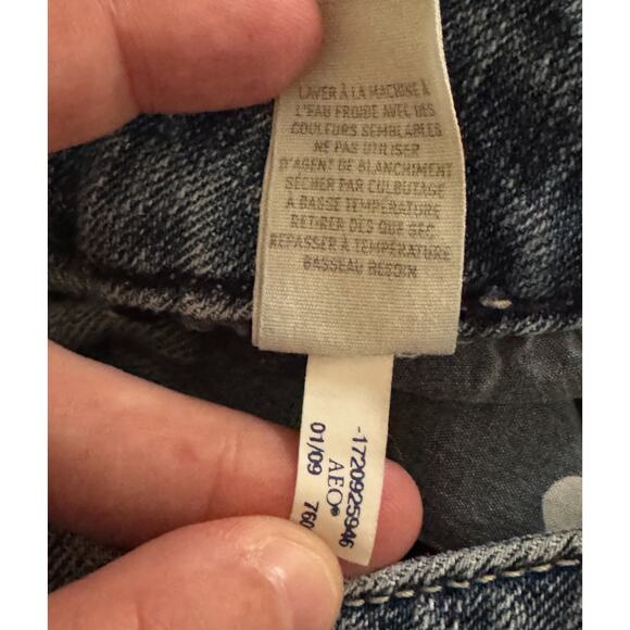 American Eagle Artist Jeans Women’s Size 2 Long Distressed Bootcut Denim - Picture 12 of 15